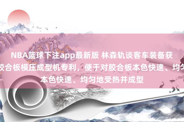 NBA篮球下注app最新版 林森轨谈客车装备获得环保节能型胶合板模压成型机专利，便于对胶合板本色快速、均匀地受热并成型